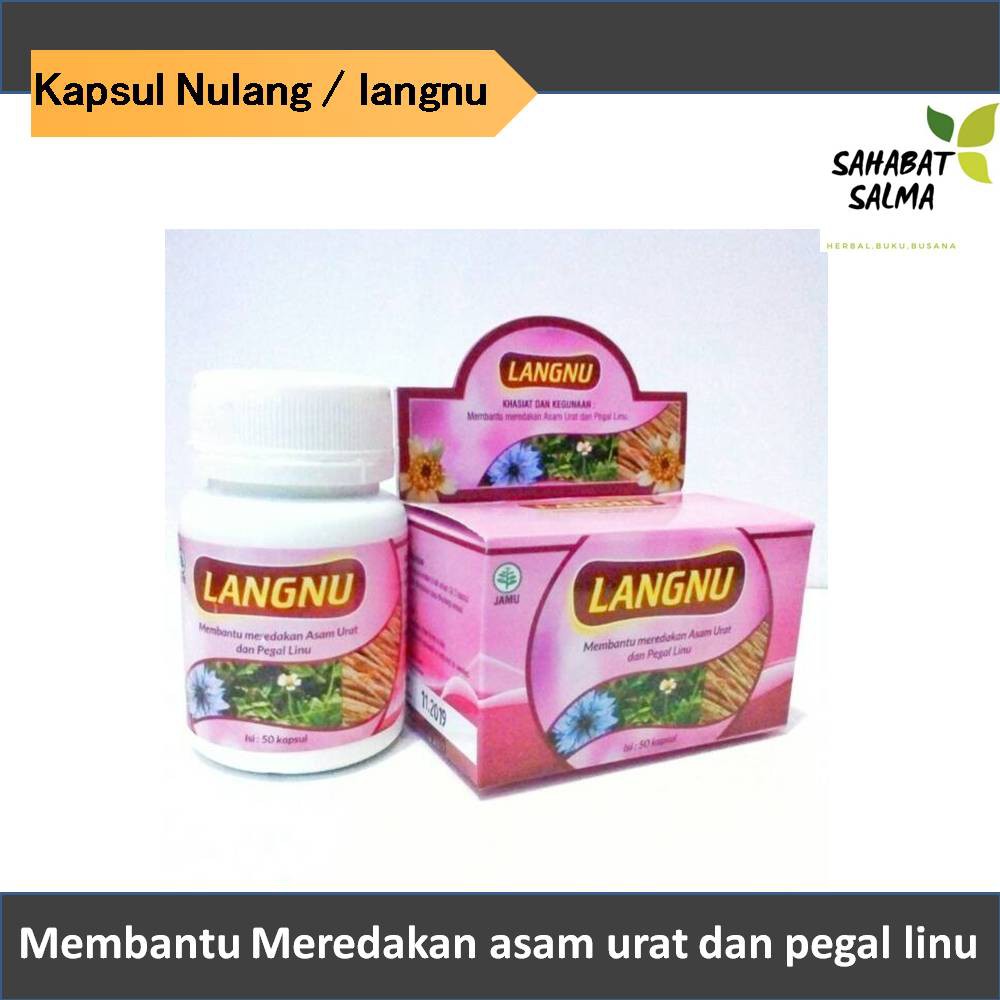 

Kapsul Langnu I asam urat nyeri sendi - pegal Linu ad dawa sejati