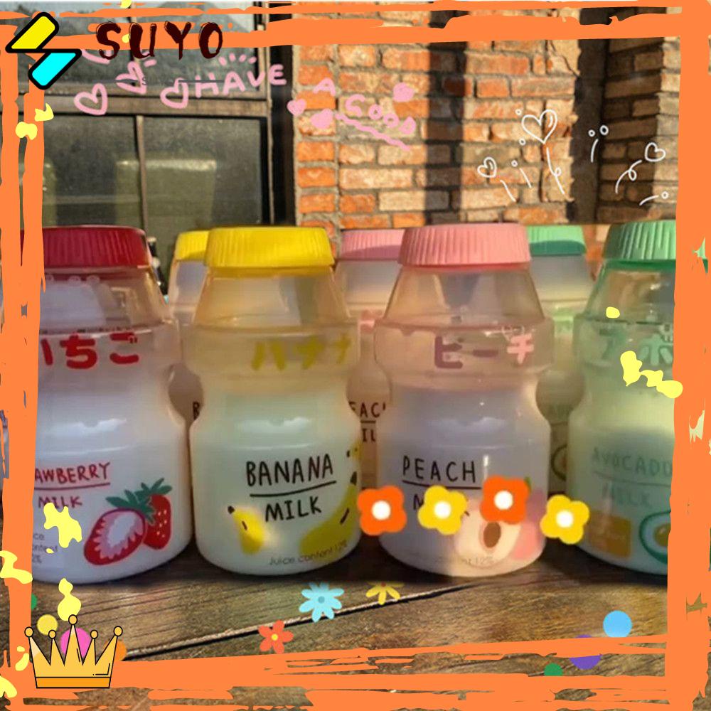 Suyo Botol Minum Plastik BPA Free Motif Kartun Lucu Untuk Outdoor / Olahraga / Travel