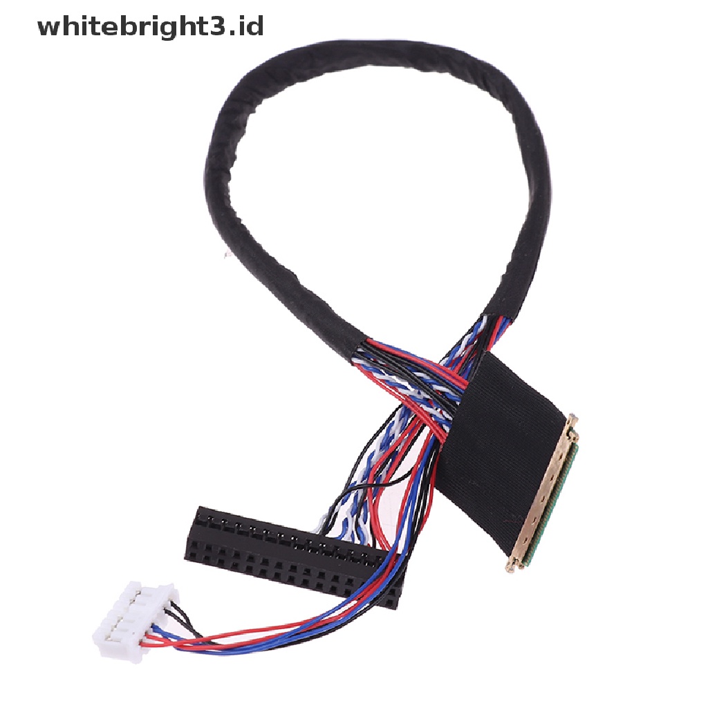 (whitebright3.id) 1pc Kabel LVDS 40 Pin 1 Channel 6 Bit LED LCD Untuk Display