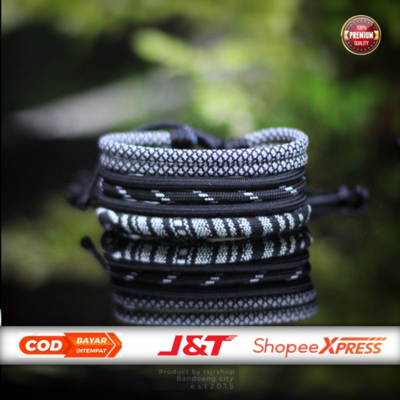 Gelang pria keren series hitam| Rsjrshop