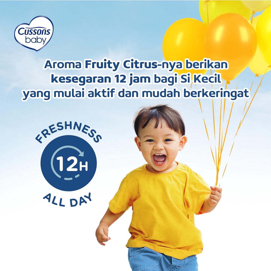 Sabun Mandi Bayi 2in1 Cussons Baby Hair &amp; Body Wash Happy Fresh