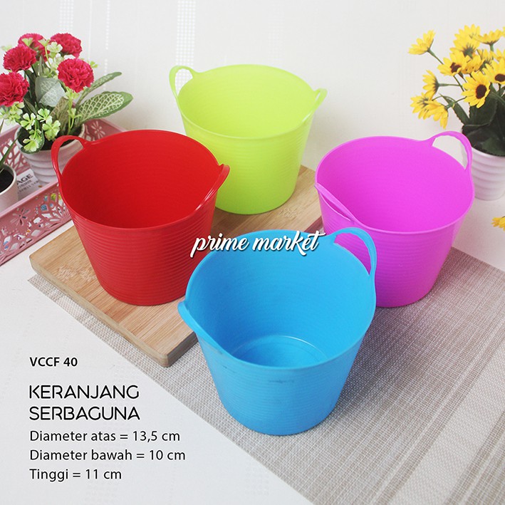 Keranjang Plastik Serbaguna / Keranjang Pemyimpanan / Tempat Pemyimpanan Barang (VCCF 40)