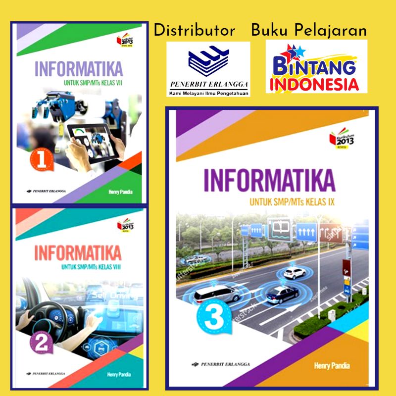 Erlangga - Buku Pelajaran INFORMATIKA Kelas 1,2,3 SMP/MTs Kurikulum 2013 Revisi