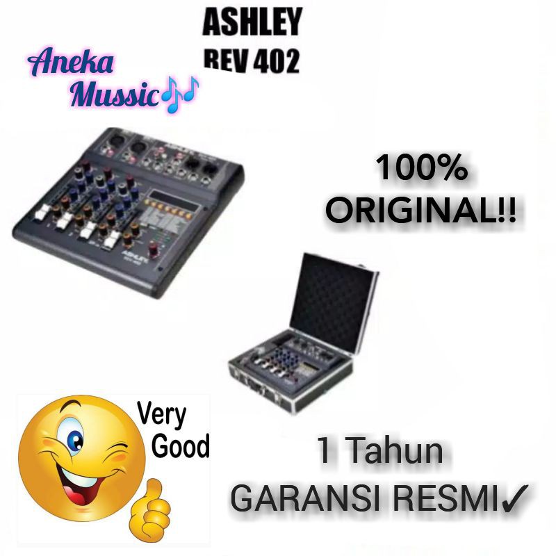 Mixer Ashley Rev 402 Original Bluetooth 4 Channel Ashley Rev 402