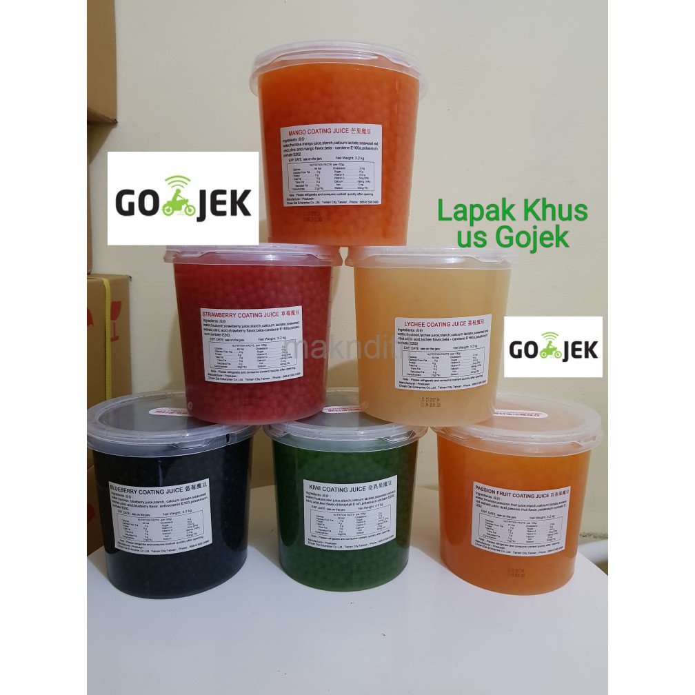 

Popping Bobba/Poping Boba/CoatingJuice Impor Taiwan