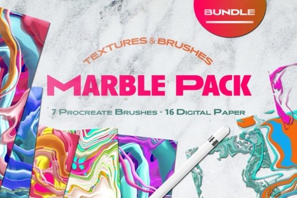 Procreate Bundle Pack Texture Digital