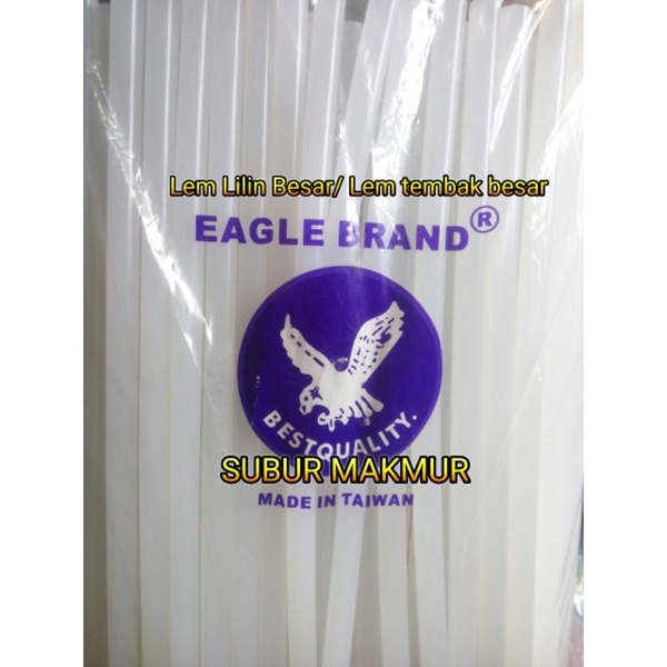 

EAGLE BRAND Lem GlueGun BESAR EAGLE BRAND/ Lem Lilin BESAR putih / Lem lilin tembak BESAR putih (1pack=1kg)