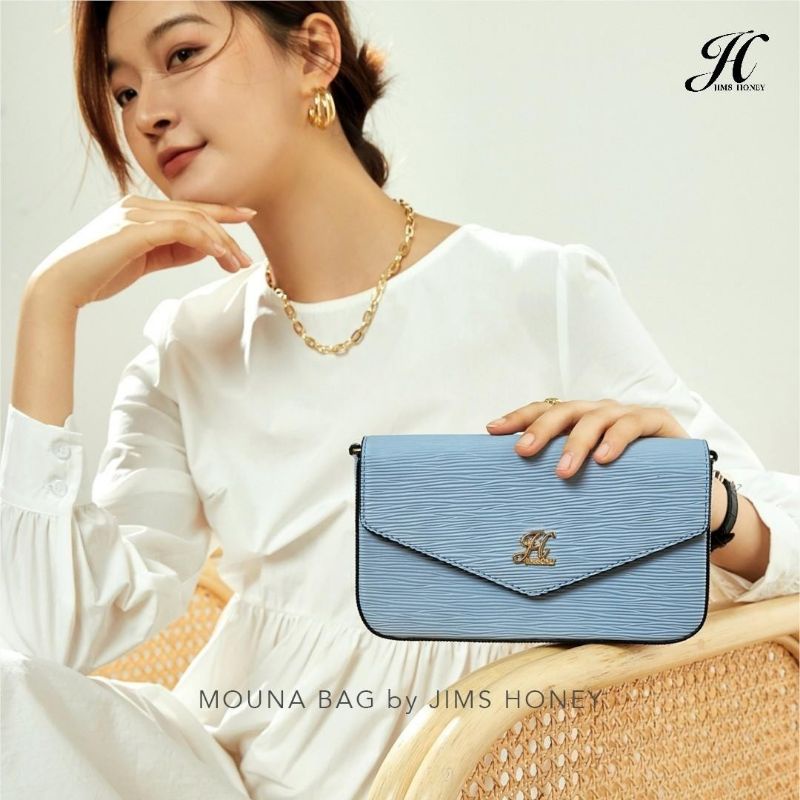 JIMSHONEY JH MOUNA BAG (tas selempang wanita, tali rantai, free box, holder card, dan pouch)