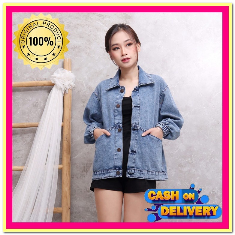 Jaket Jeans Wanita Crop Import Jins Wanita Jacket Jens Kekinian Cewek Terbaru Jket Jen Levis Termura