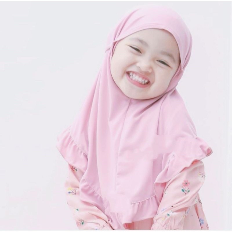 Jilbab bayi Shafa 0-3 th Spandek baloon adem tidak gerah