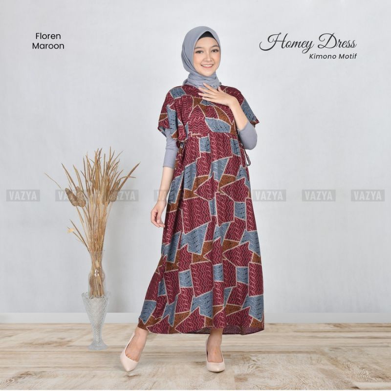 Homey Dress Kimono Motif