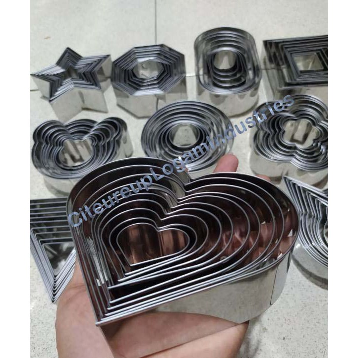 Ring cutter set bulat/cutter kue/cookie kue/cetakan kue/ring cutter set 10/ ring cutter murah