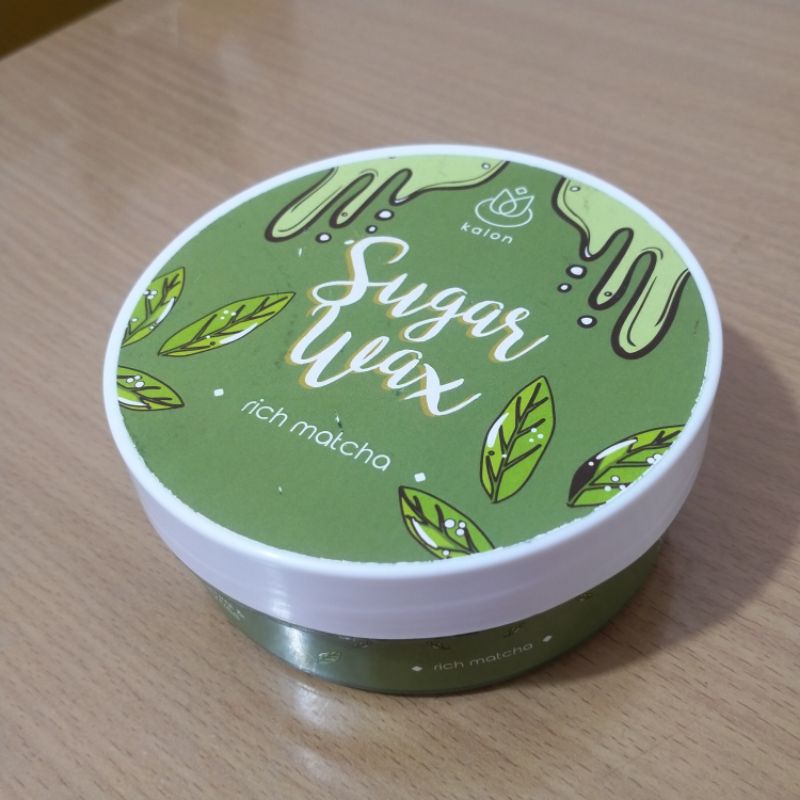 [PRELOVED] Kalon Sugar Wax Rich Green Tea 350 gr (include: spatula + 7 strip wax)