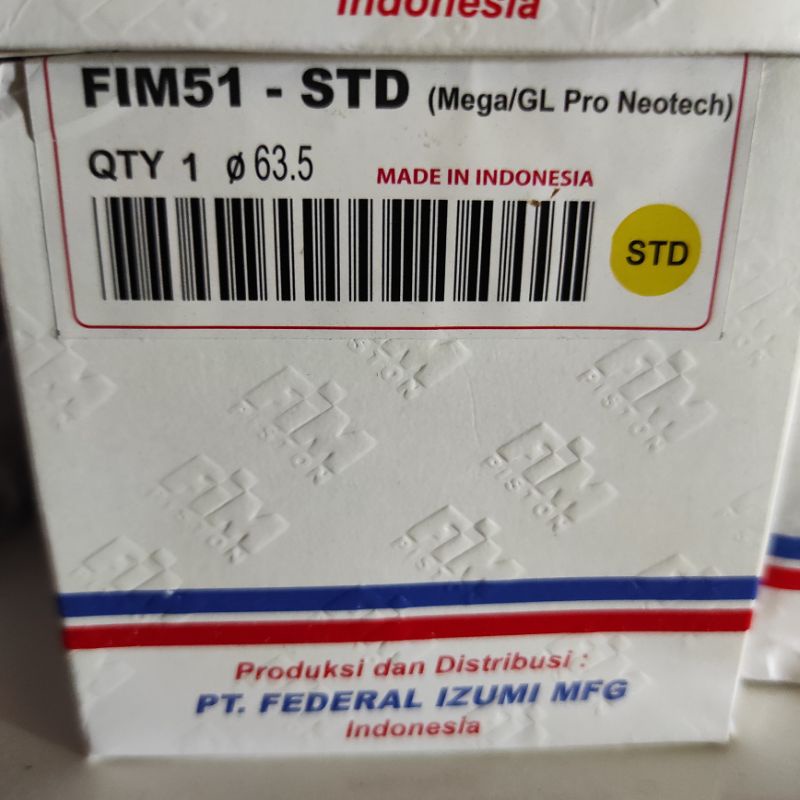 Piston Kit FIM FIM51 Megapro GLPRO-std (63.5)