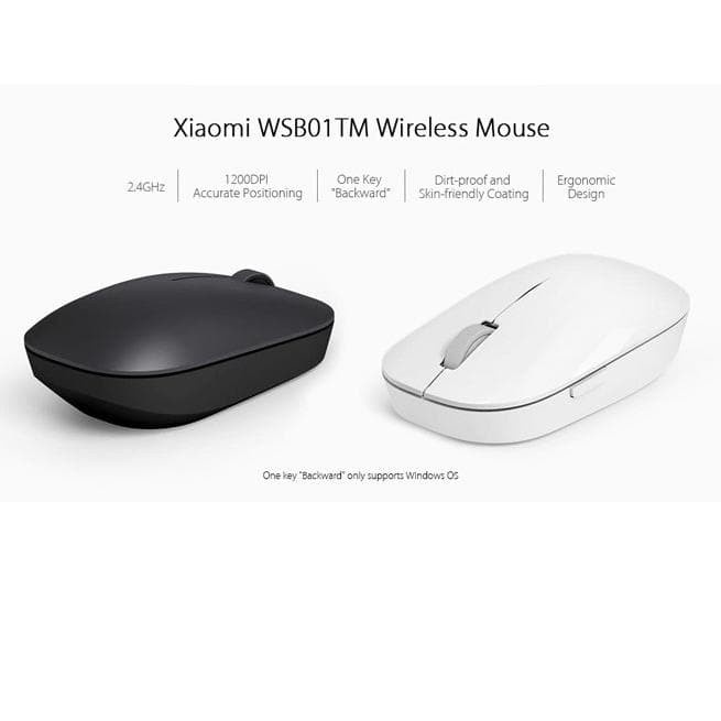 Xiaomi Wireless Mouse 2 1200DPI - WSB01TM Original - Black