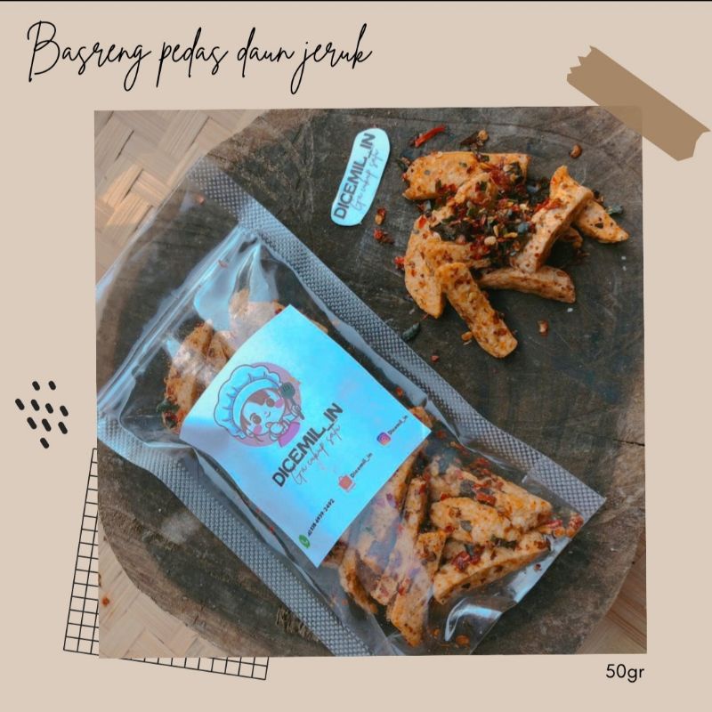 

Basreng pedas daun jeruk POUCH 50gr