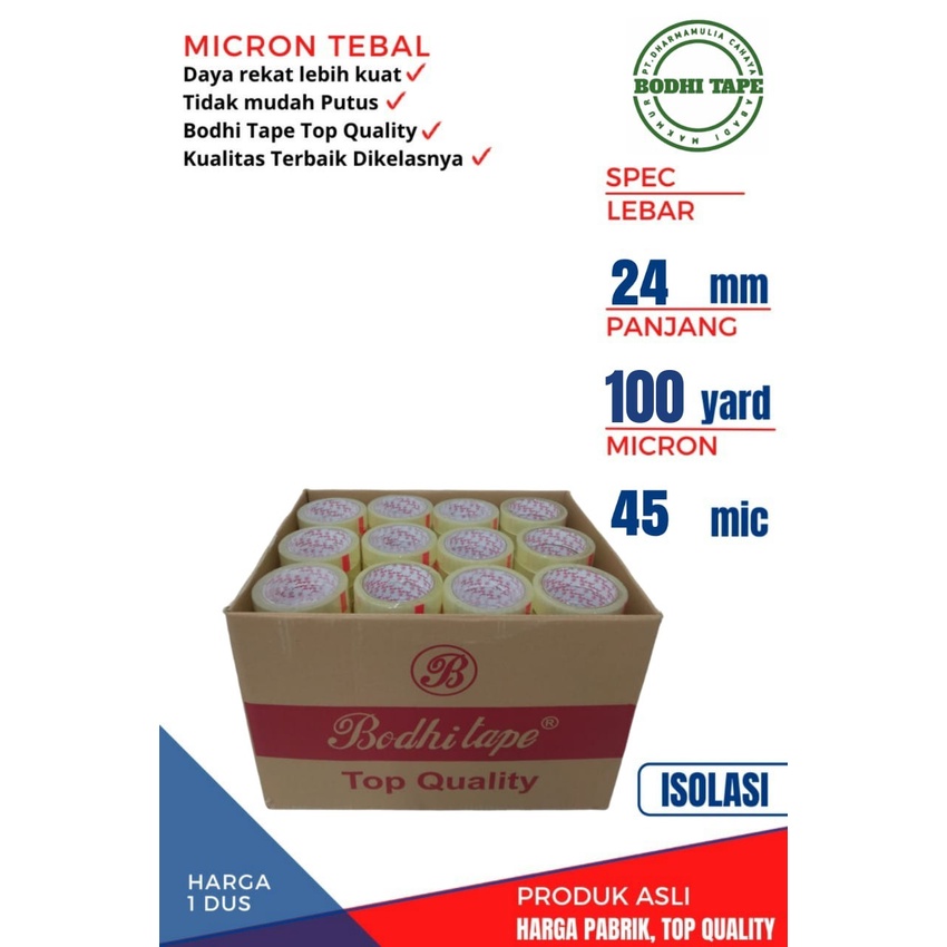 

ATH ISOLASI BODHI 24MM X 100YARD #PERSLOP#