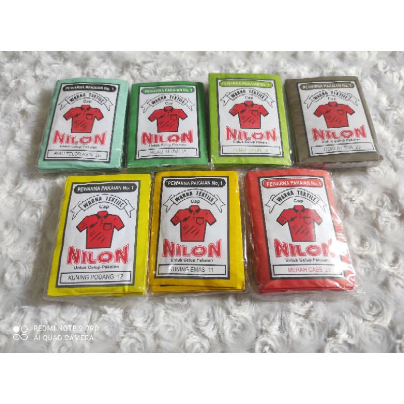 wantek / pewarna pakaian cap nilon