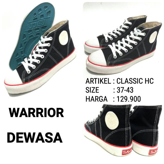 SEPATU SEKOLAH DEWASA UNISEX WARRIOR CLASSIC HC TERMURAH SEPATU SEKOLAH BARU