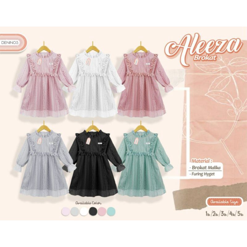 Aleeza Dress Brokat