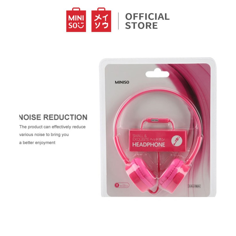 MINISO Headphone with Microphone and Volume Control Folding Lightweig
