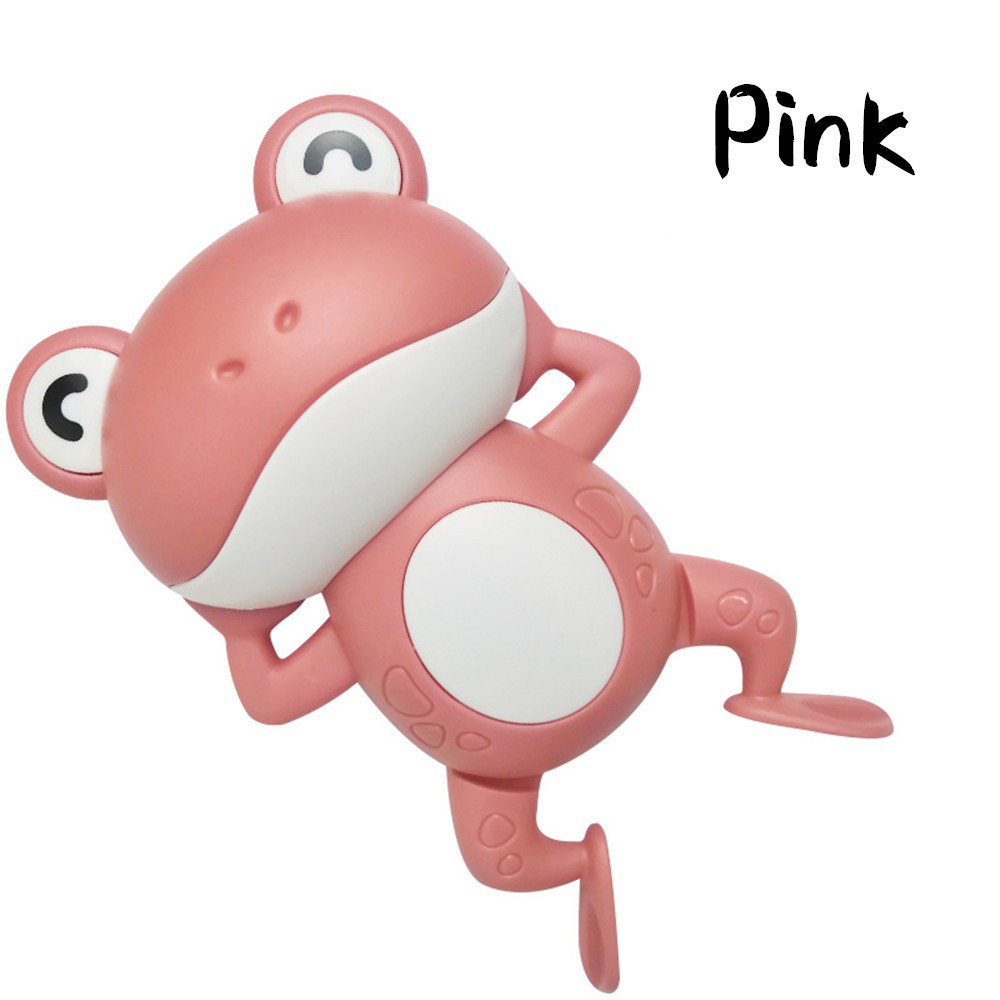 Mainan Mandi Bayi Kura Kura Berenang Dan Bisa Bergerak / Mainan Mandi Anak Bayi-KATAK BERENANG PINK