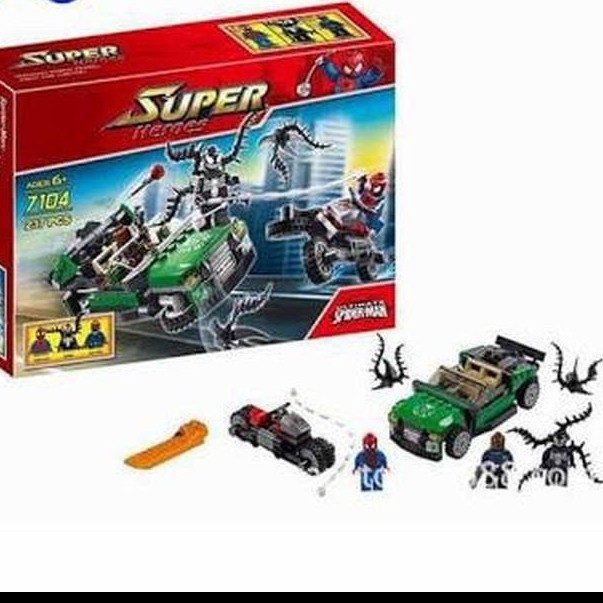 Mainan Anak Decool Super Heroes Spiderman 7104