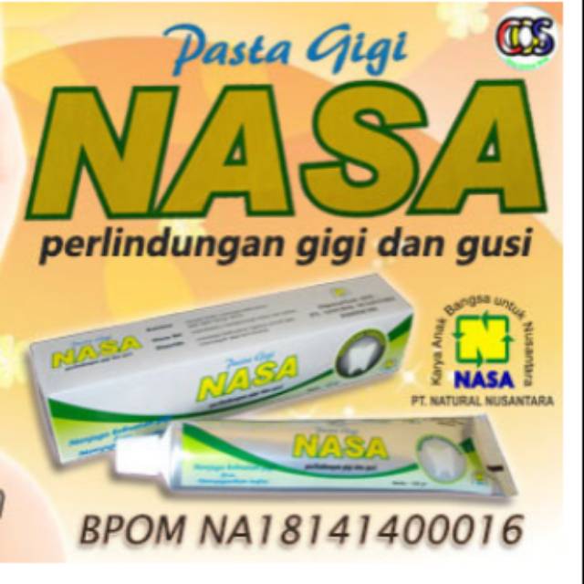PGN / PASTA GIGI NASA / ODOL NASA / PERONTOK KARANG GIGI / HERBAL ALAMI HALAL / PROMO MURAH /  BEST