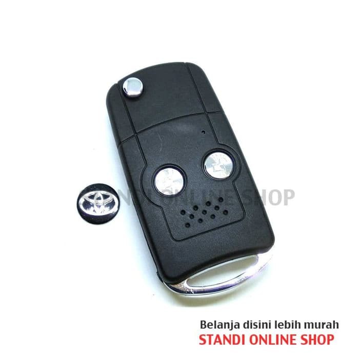 Casing Kunci Lipat Flip Key Kunci Toyota Innova Yaris Fortuner 2 T