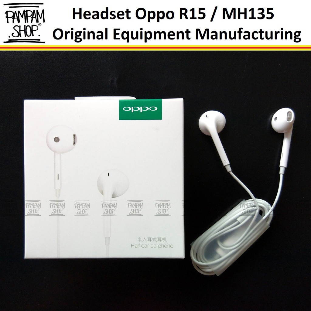 Headset Handsfree Earphone Oppo MH135 Original F1S Neo Find 3 7 9 R7S F3 F5 F7 F9 Plus A37 A35 A71