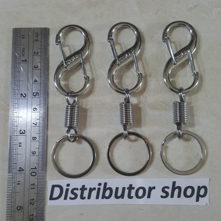 Carabiner Stainless Gantungan Kunci Per Motor Mobil Rumah S biner Besar