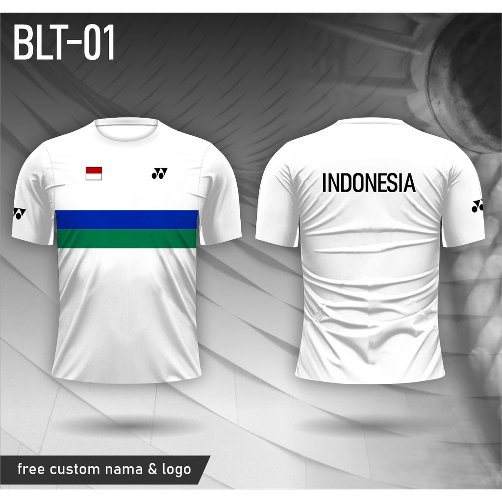 Jersey badminton baju bulu tangkis kaos timnas indonesia