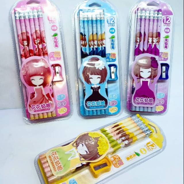 

Pensil cute girl isi 12 pcs