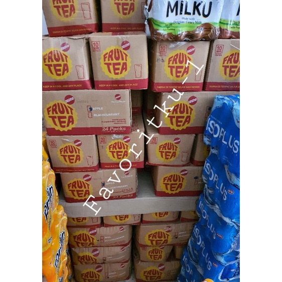

Fruit Tea Pouch (Sepabrik Dgn Sosro) 200 ml. OJOL ONLY. Ada 2 Rasa: Blackcurrant dan Apple. 1 Dos Isi 24 Pouch.