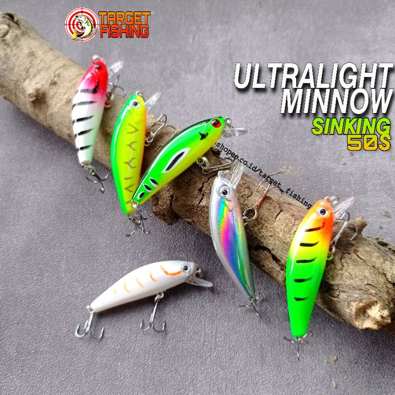 Minnow UL Sinking 50S 6.5gram (Special Color) Umpan Casting Ultralight
