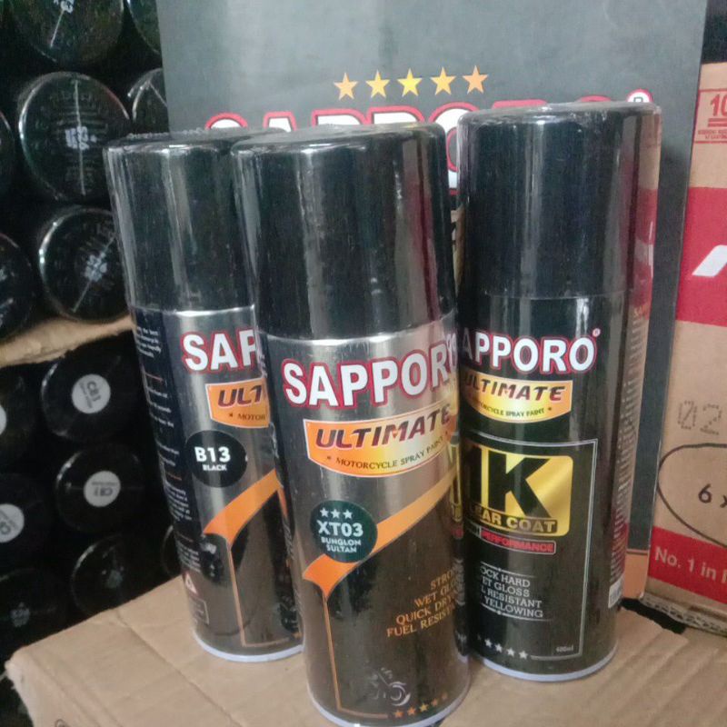 Paket Bunglon Sultan Small Saporo SAPPORO ULTIMATE XT03 Sultan B13 Cat Semprot Spray Motor Pilok Pil