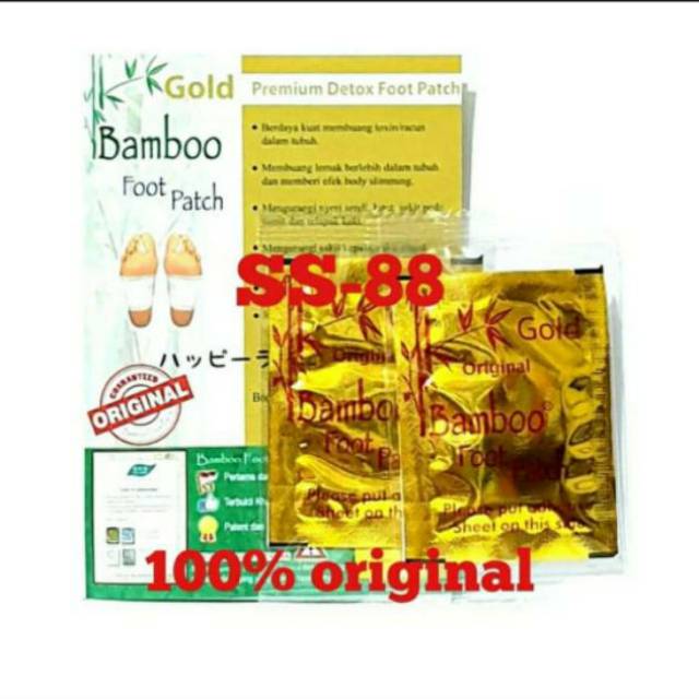 GOLD BAMBOO FOOT PATCH (BODY DETOX) ORIGINAL 