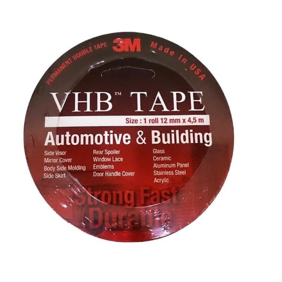 

PAKET HEMAT Double Tape 3M VHB 12mm x 4.5m +Double Tape 3M Pe FOAM