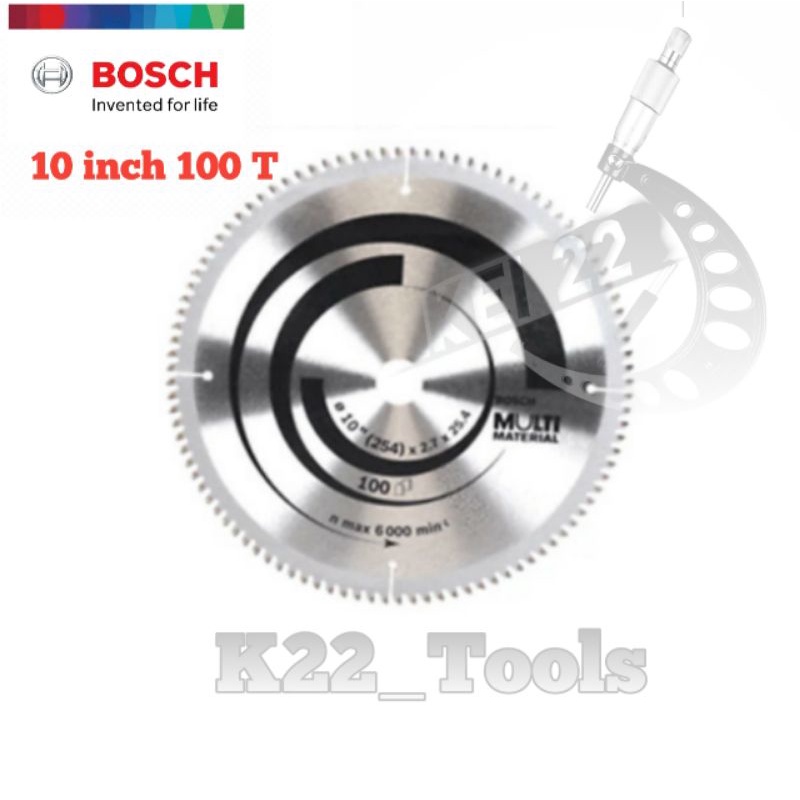 MATA GERGAJI KAYU BOSCH 10 INCH 100T / BOSCH SAW BLADE 10 INCH 100T