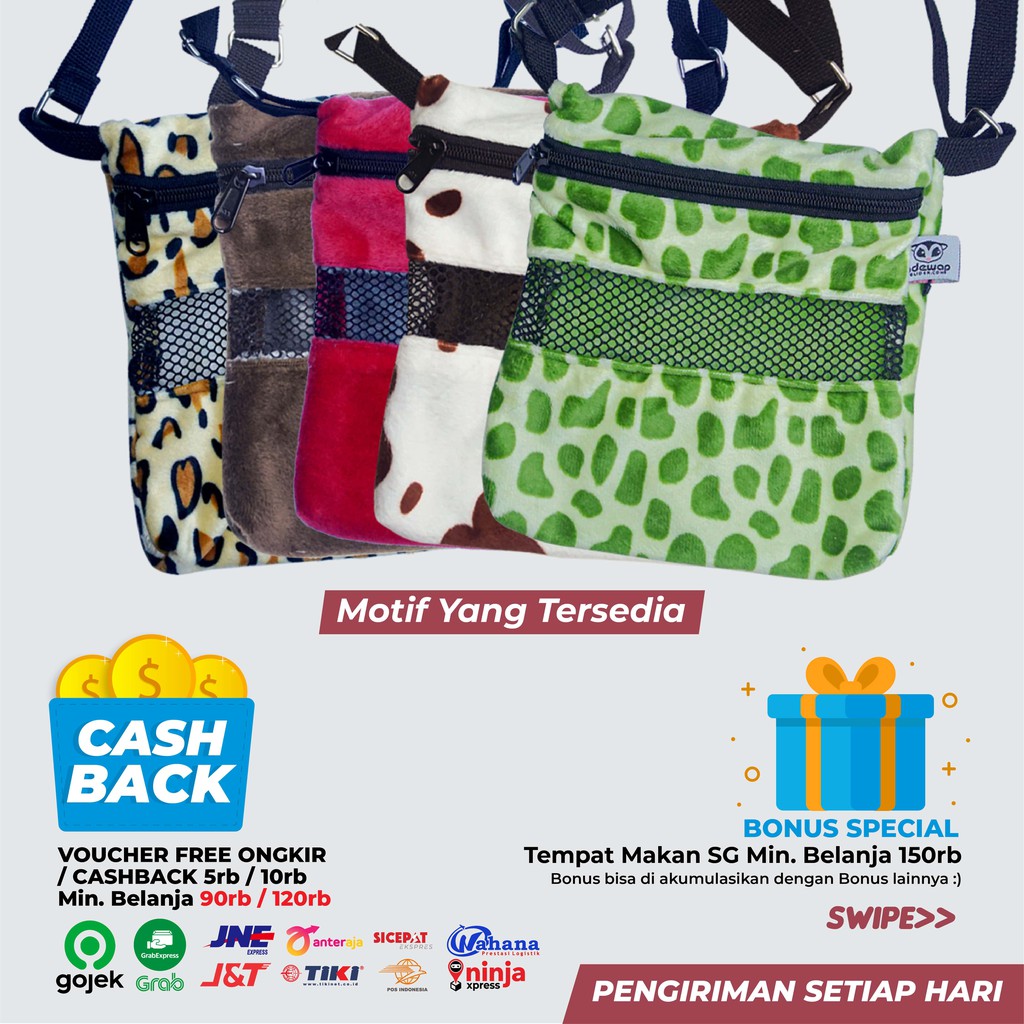 ADEWAP GLIDER Tas Bonding Pouch Travel Pouch Sugar Glider