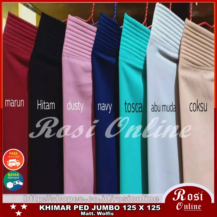 JUMBO WOLPEACH PED ANTEM XXL / JILBAB HIJAB SYARI JUMBO WOLFIS-5