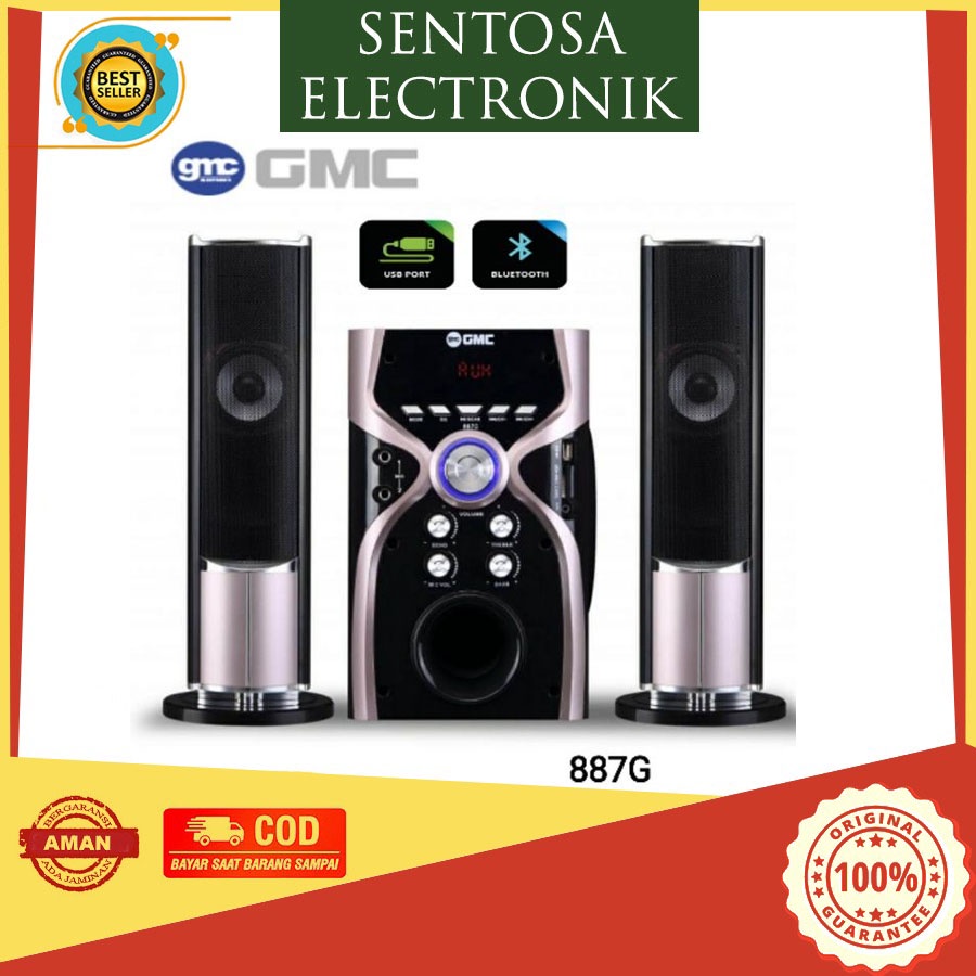 GMC 887G Speaker Multimedia Aktif Ada BLUETOOTH PORT USB.