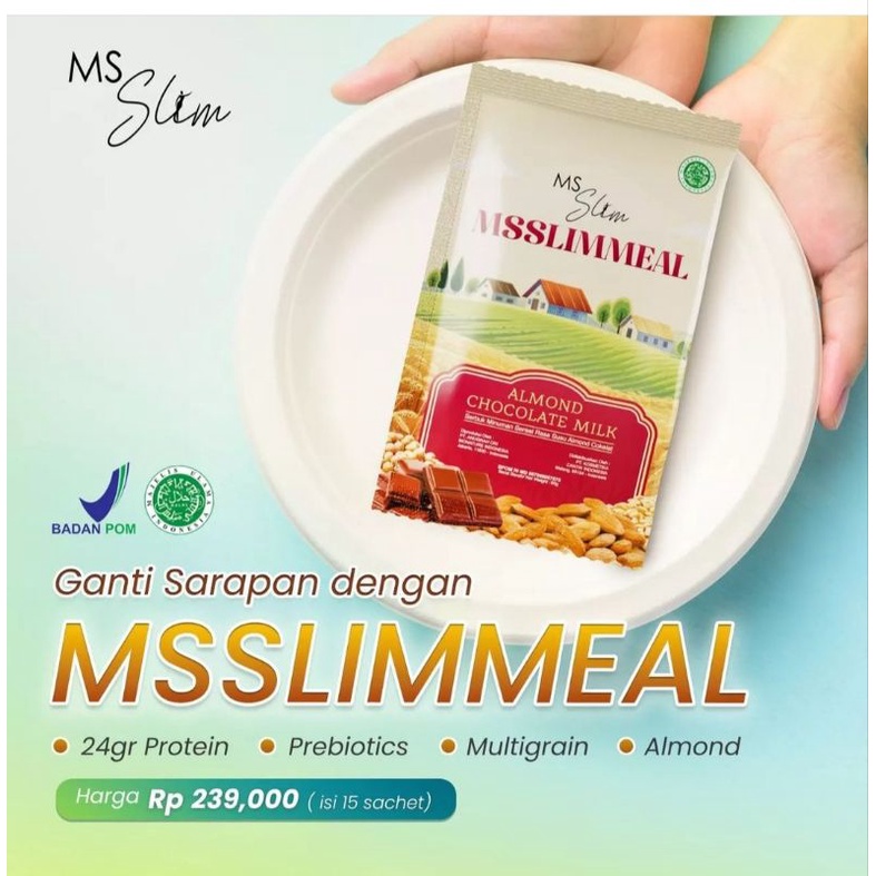 

MS SLIM MEAL (minuman sereal pengganti sarapan/makan)