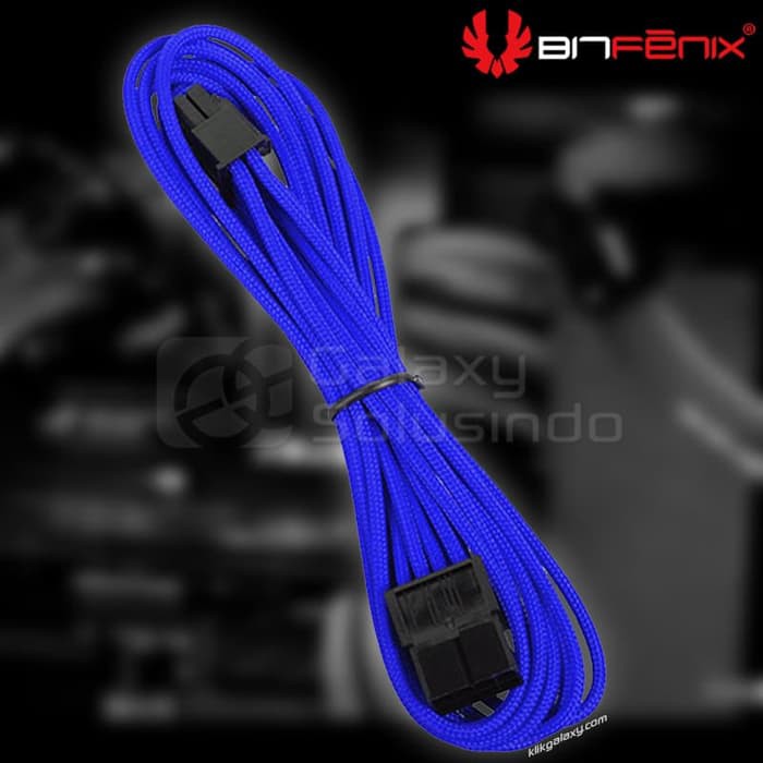 Bitfenix Alchemy ATX 8 pin Blue   sleeved cable