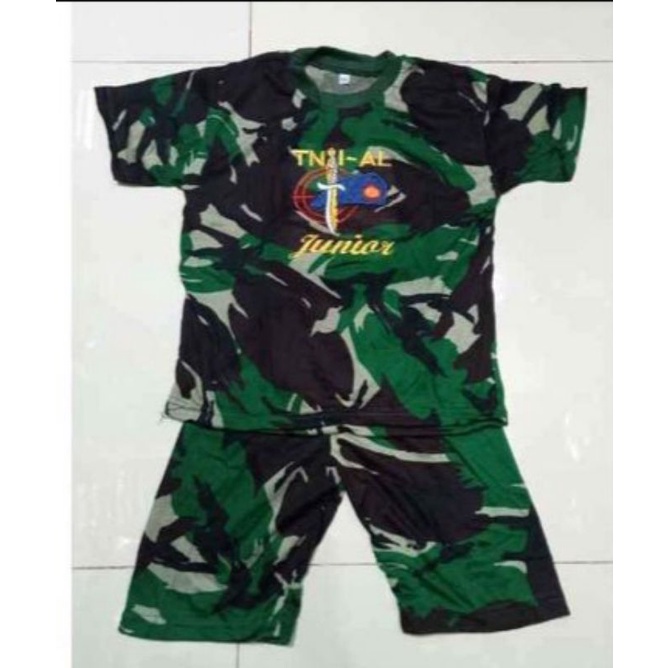 SETELAN KAOS DORENG ANAK ANAK MARINIR TNI AL PENDEK,KAOS KARNAVAL