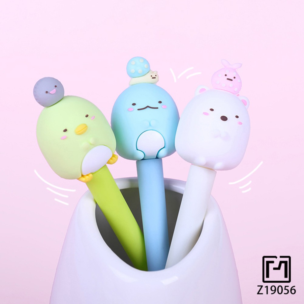 【HOT SALE】 Cute Sumikko Gurashi Gel Pen 0.5mm Creative Scrapbook Pen Stationery Gifts School Office Supply