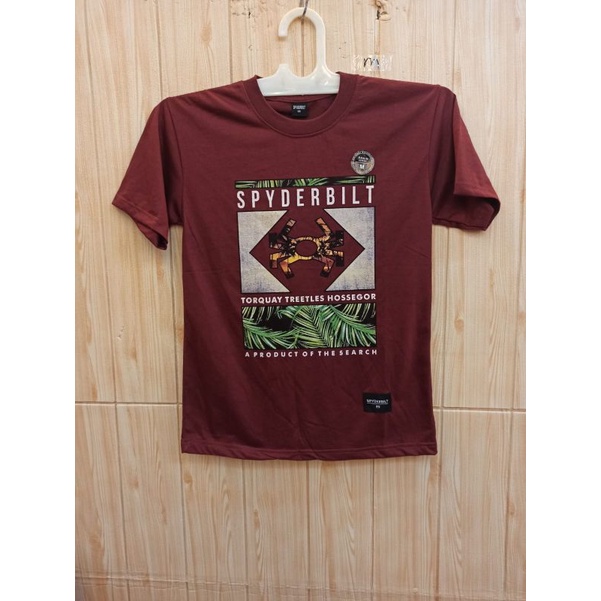 KAOS DISTRO ANAK MURAH MERAH MAROON (READY)