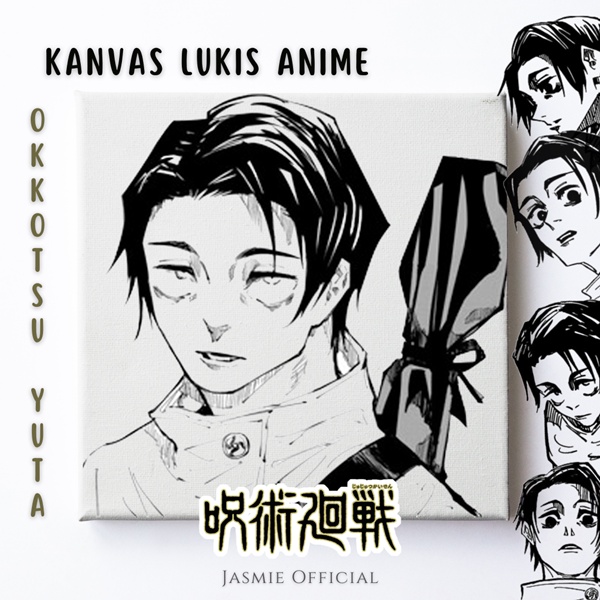 JUJUTSU KAISEN Okkotsu Yuta Fanmerch Anime Kanvas Lukis (BISA CUSTOM) - Canvas Painting Anime Fanmer