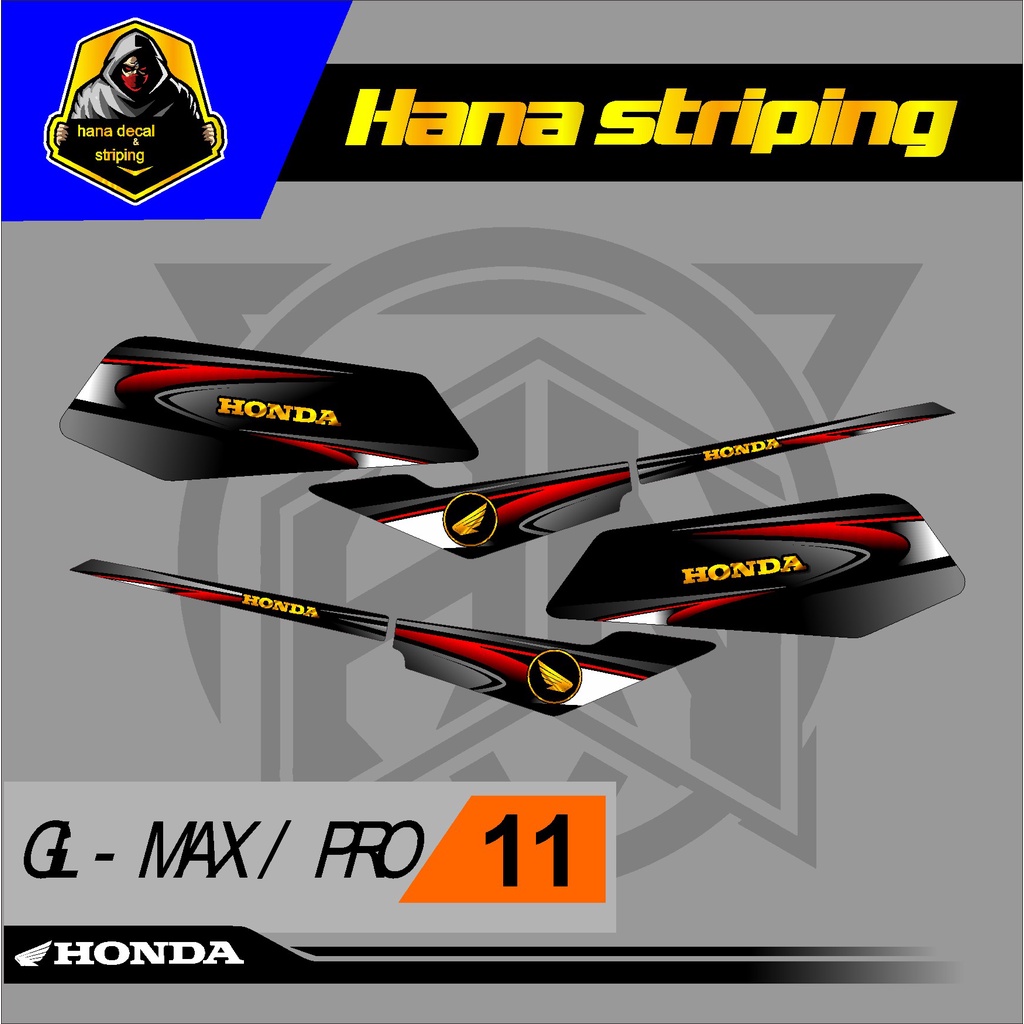 Stiker variasi Sticker Striping Lis Variasi GL PRO - GL MAX variasi desain 11