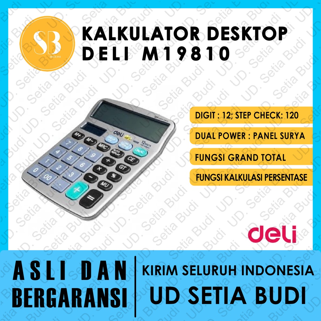 

Kalkulator Desktop Deli M19810 asli dan bergaransi